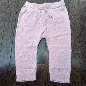 Pink Knit Baby Pants